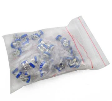 65pcs pemangkasan potensiometer atas penyesuaian 100 ohm-1Mohm variabel resistor Assorted Kit